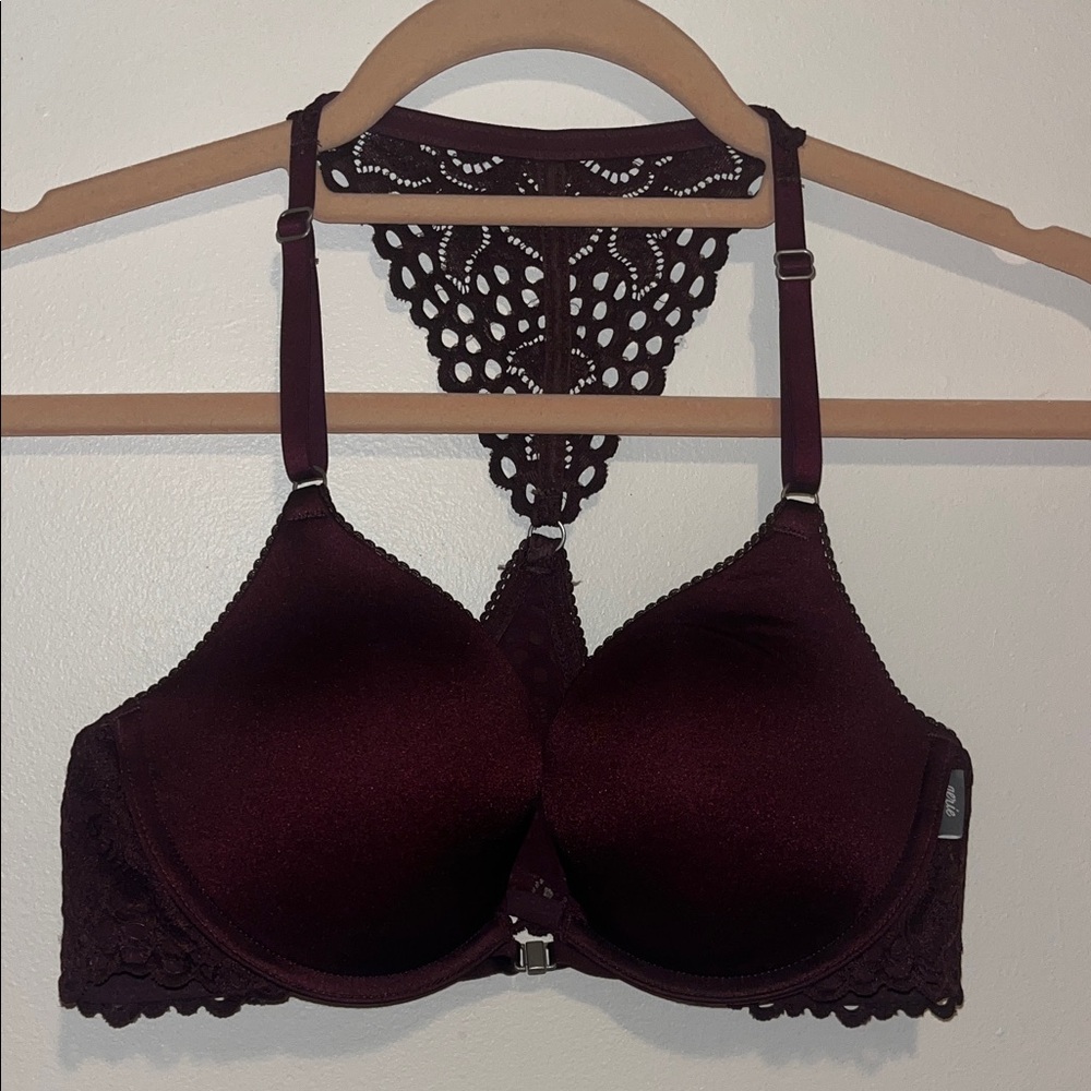 Aerie Deep Burgundy Lace Bra